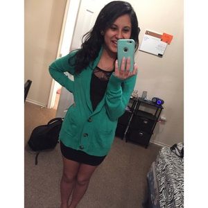 Comfy teal cardigan